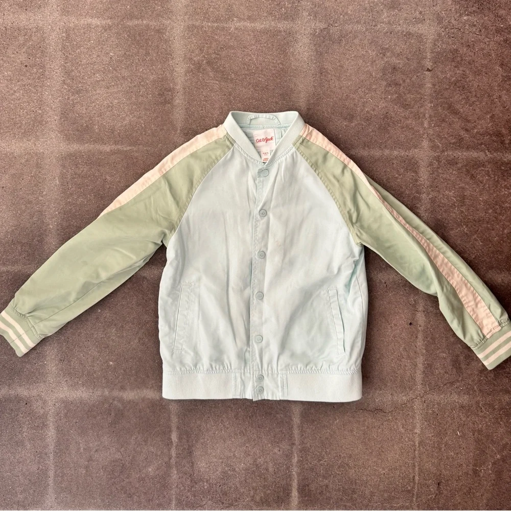 Cat & Jack Kids Jacket in Light Green Pastels
